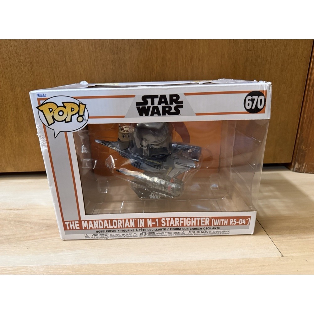Funko Pop! Star Wars Mandalorian in N-1 Starfighter (with R5-D4) #670